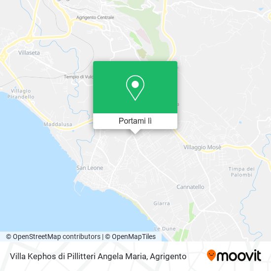 Mappa Villa Kephos di Pillitteri Angela Maria