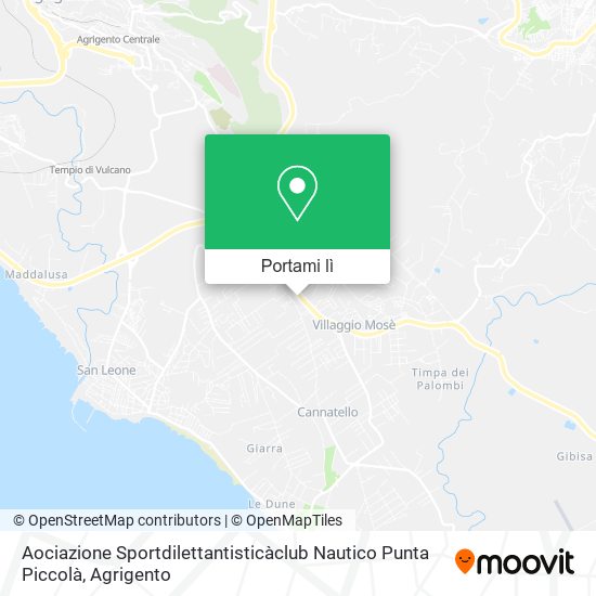 Mappa Aociazione Sportdilettantisticàclub Nautico Punta Piccolà