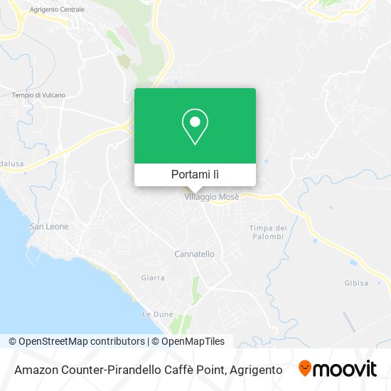 Mappa Amazon Counter-Pirandello Caffè Point