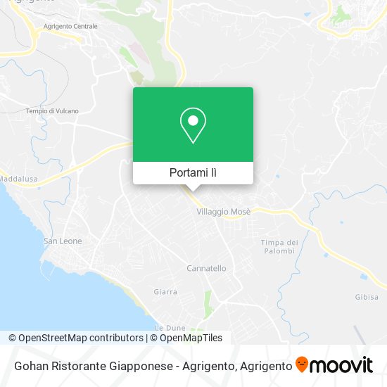 Mappa Gohan Ristorante Giapponese - Agrigento