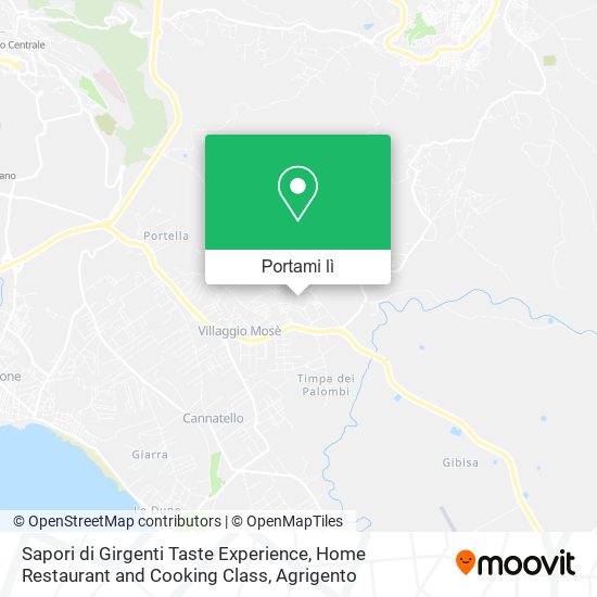 Mappa Sapori di Girgenti Taste Experience, Home Restaurant and Cooking Class
