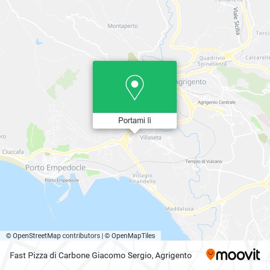 Mappa Fast Pizza di Carbone Giacomo Sergio