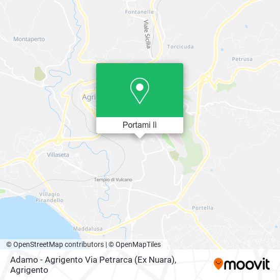 Mappa Adamo - Agrigento Via Petrarca (Ex Nuara)