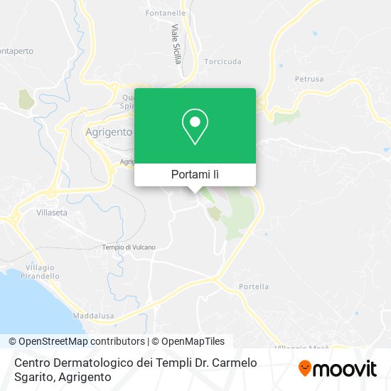 Mappa Centro Dermatologico dei Templi Dr. Carmelo Sgarito