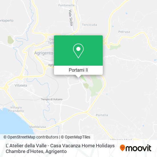 Mappa L' Atelier della Valle - Casa Vacanza Home Holidays Chambre d'Hotes
