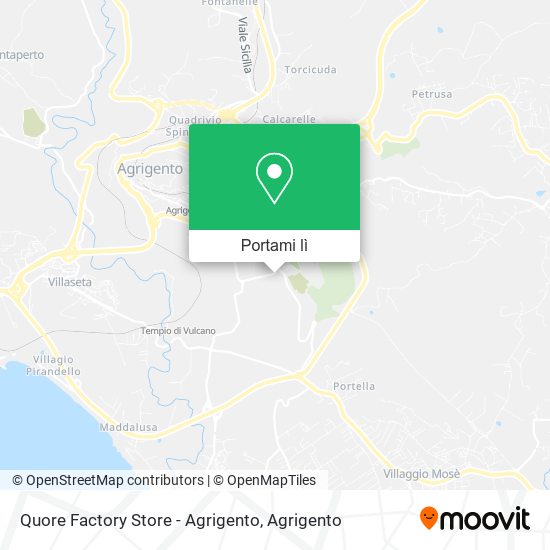 Mappa Quore Factory Store - Agrigento