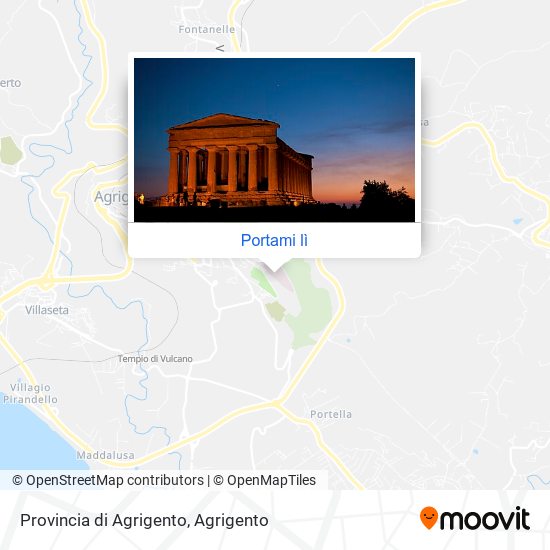 Mappa Provincia di Agrigento