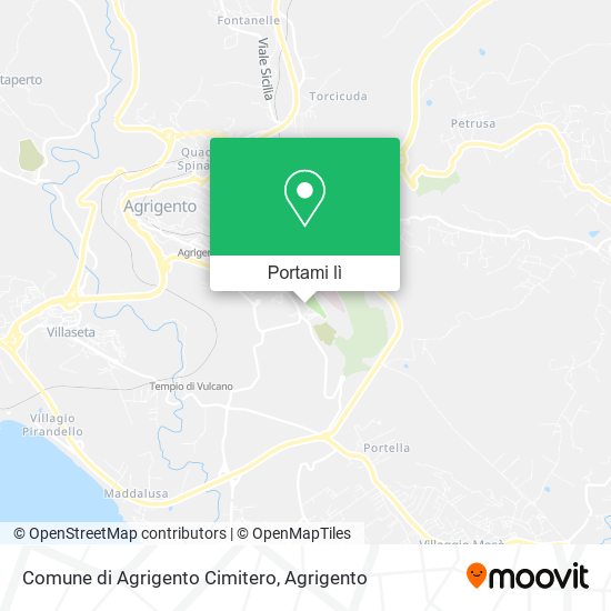 Mappa Comune di Agrigento Cimitero