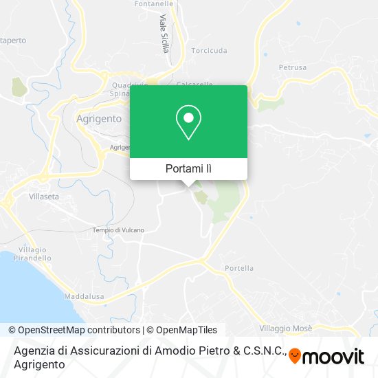 Mappa Agenzia di Assicurazioni di Amodio Pietro & C.S.N.C.