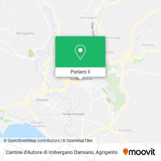 Mappa Cantine d'Autore di Imbergano Damiano