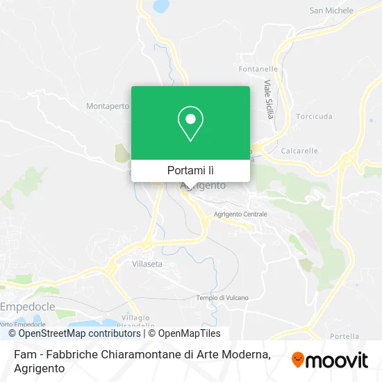 Mappa Fam - Fabbriche Chiaramontane di Arte Moderna