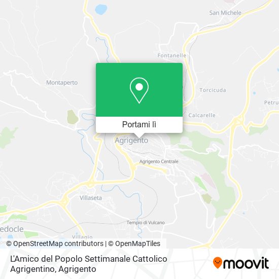 Mappa L'Amico del Popolo Settimanale Cattolico Agrigentino