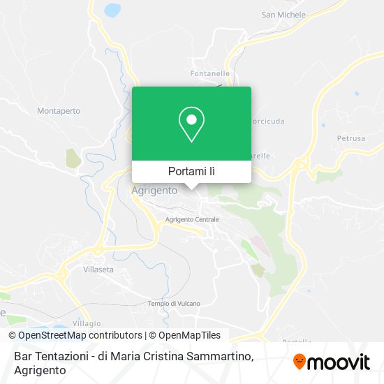Mappa Bar Tentazioni - di Maria Cristina Sammartino