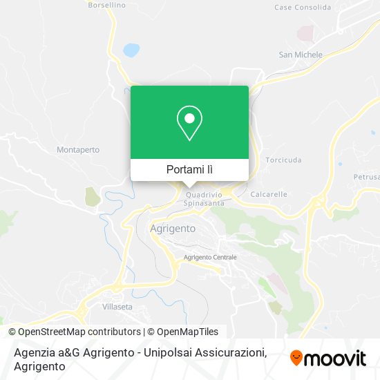 Mappa Agenzia a&G Agrigento - Unipolsai Assicurazioni