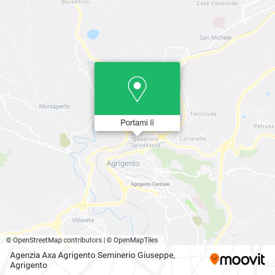 Mappa Agenzia Axa Agrigento Seminerio Giuseppe