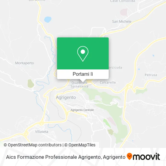 Mappa Aics Formazione Professionale Agrigento