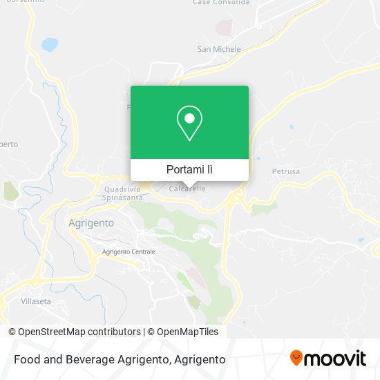 Mappa Food and Beverage Agrigento