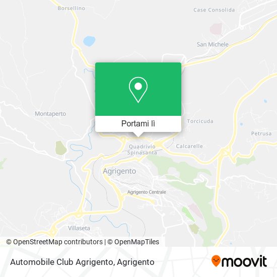 Mappa Automobile Club Agrigento