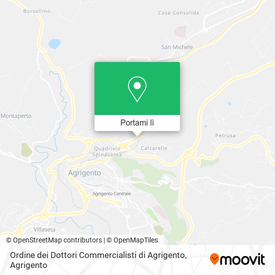 Mappa Ordine dei Dottori Commercialisti di Agrigento