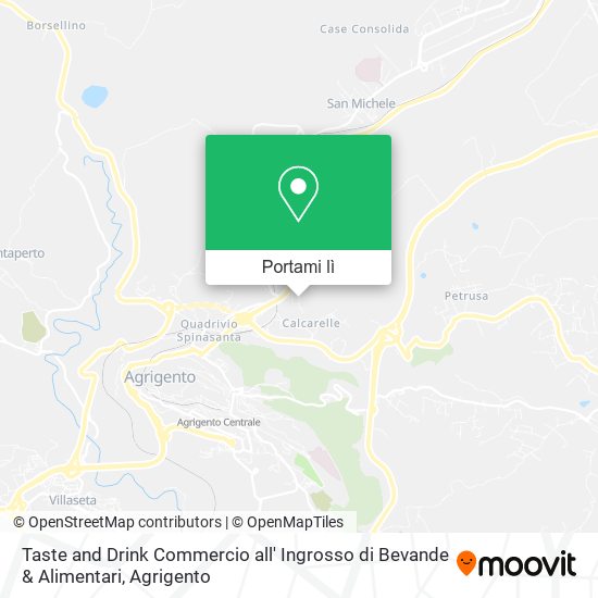 Mappa Taste and Drink Commercio all' Ingrosso di Bevande & Alimentari