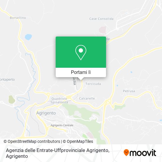 Mappa Agenzia delle Entrate-Uffprovinciale Agrigento