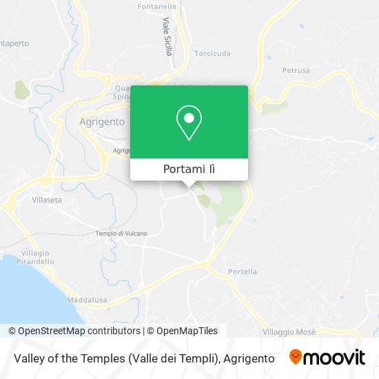 Mappa Valley of the Temples (Valle dei Templi)