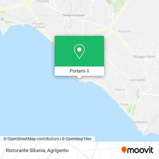 Mappa Ristorante Sikania