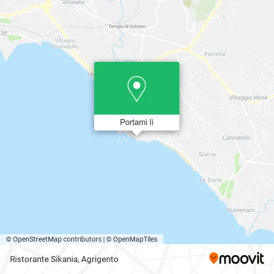 Mappa Ristorante Sikania