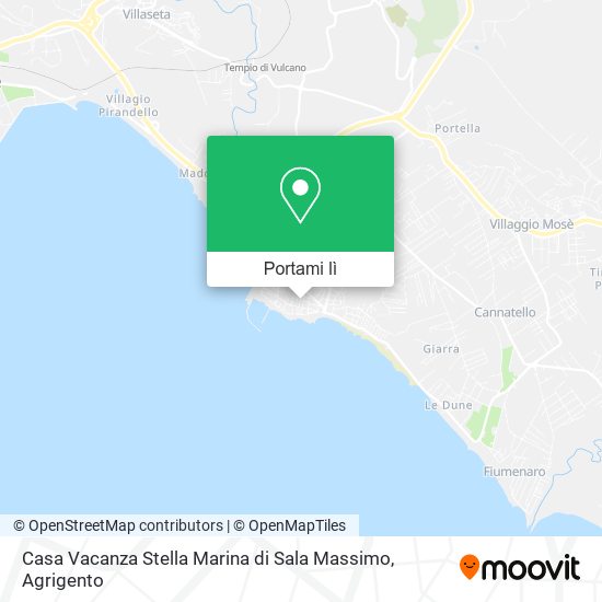 Mappa Casa Vacanza Stella Marina di Sala Massimo