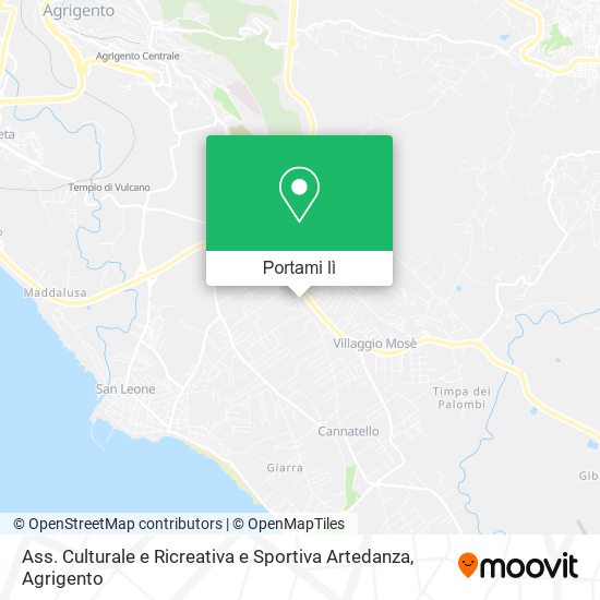 Mappa Ass. Culturale e Ricreativa e Sportiva Artedanza