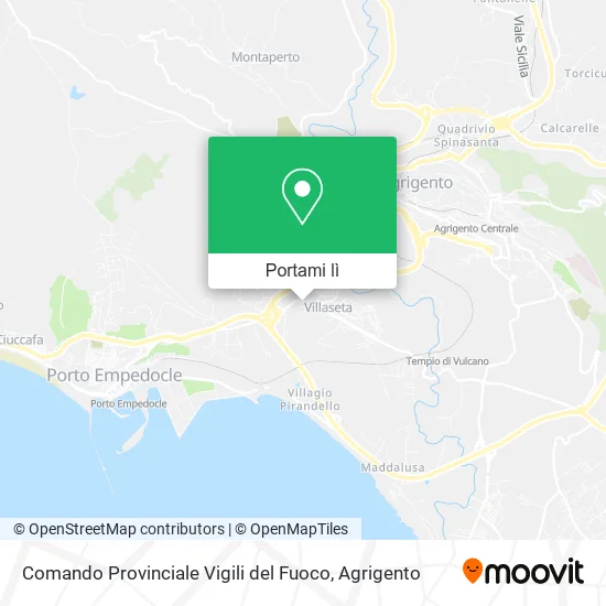 Mappa Comando Provinciale Vigili del Fuoco