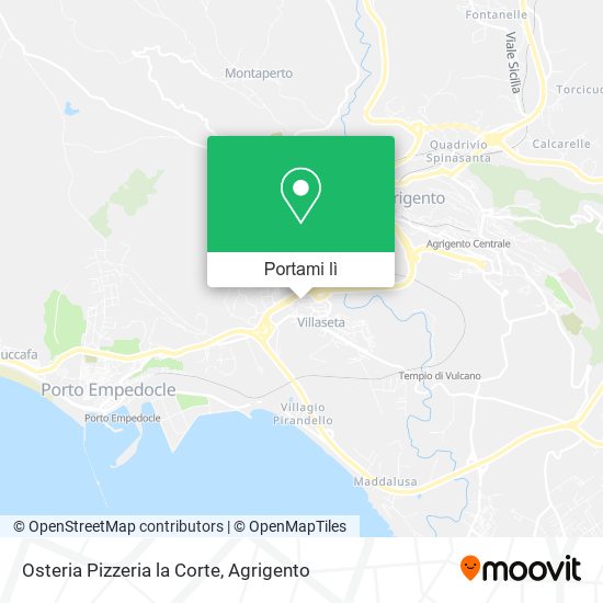 Mappa Osteria Pizzeria la Corte