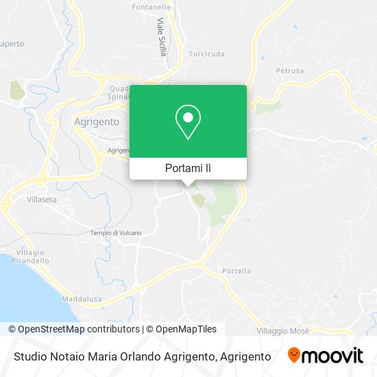 Mappa Studio Notaio Maria Orlando Agrigento