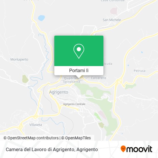 Mappa Camera del Lavoro di Agrigento