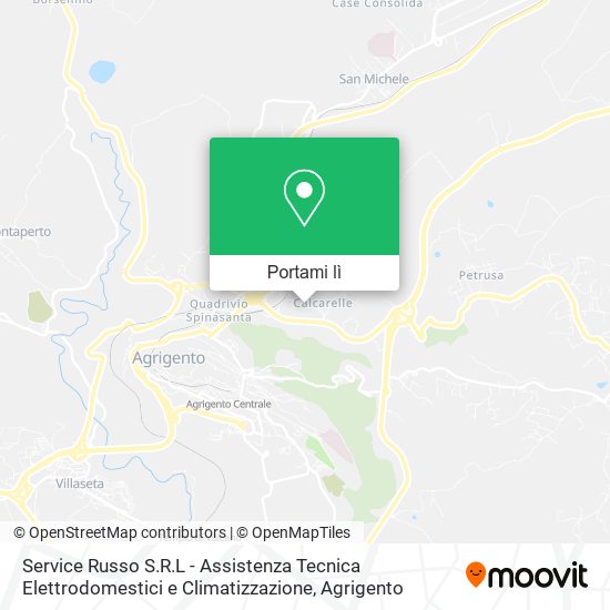 Mappa Service Russo S.R.L - Assistenza Tecnica Elettrodomestici e Climatizzazione