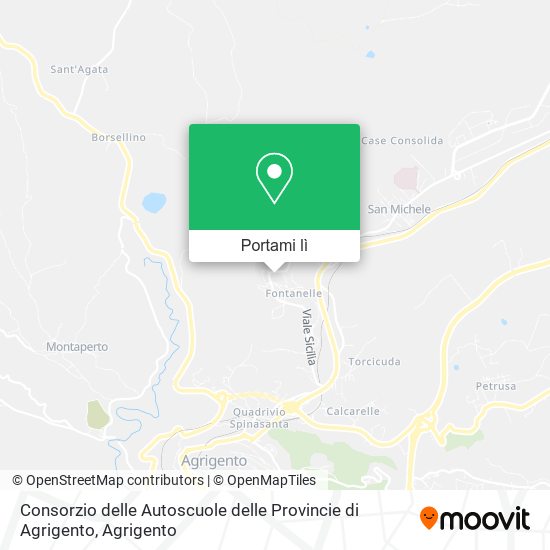 Mappa Consorzio delle Autoscuole delle Provincie di Agrigento