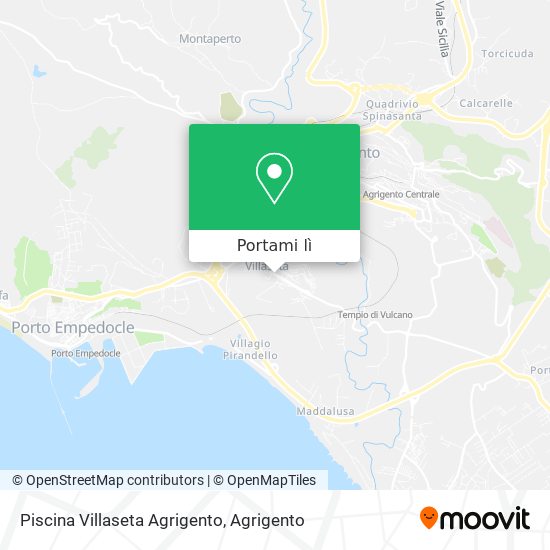 Mappa Piscina Villaseta Agrigento
