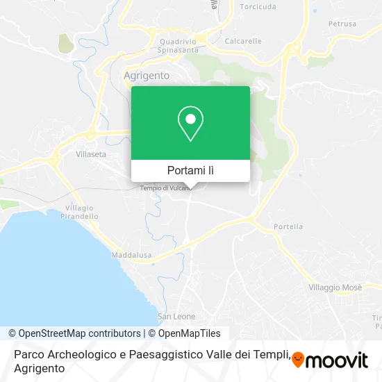 Mappa Parco Archeologico e Paesaggistico Valle dei Templi