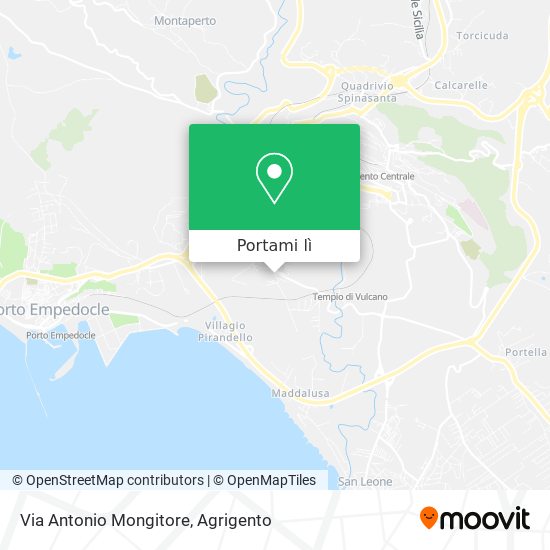 Mappa Via Antonio Mongitore