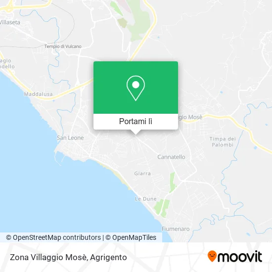 Mappa Zona Villaggio Mosè