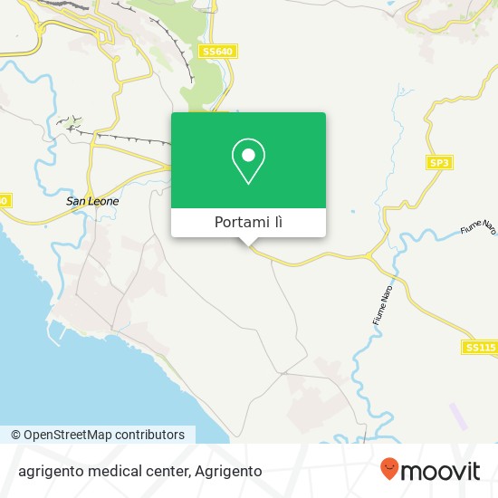 Mappa agrigento medical center
