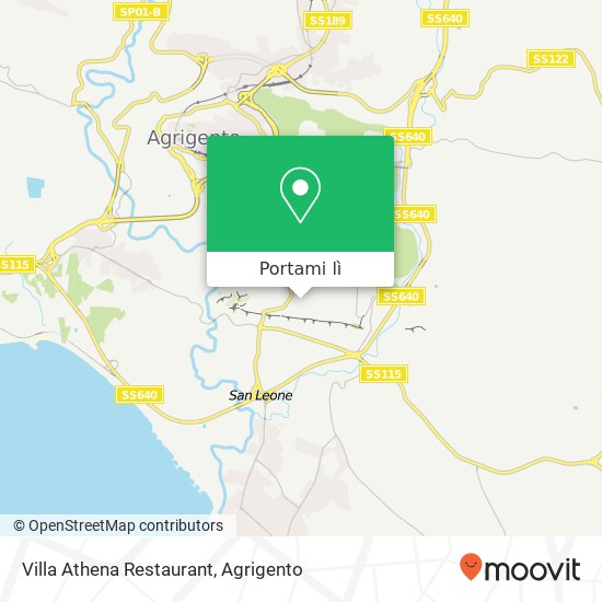 Mappa Villa Athena Restaurant