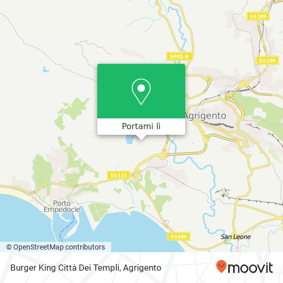Mappa Burger King Città Dei Templi