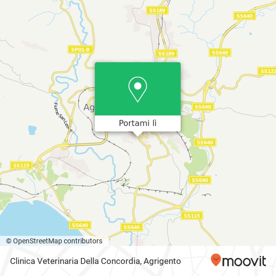 Mappa Clinica Veterinaria Della Concordia