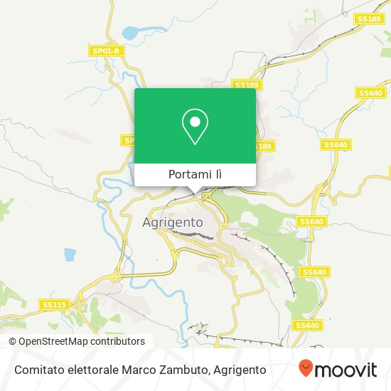 Mappa Comitato elettorale Marco Zambuto