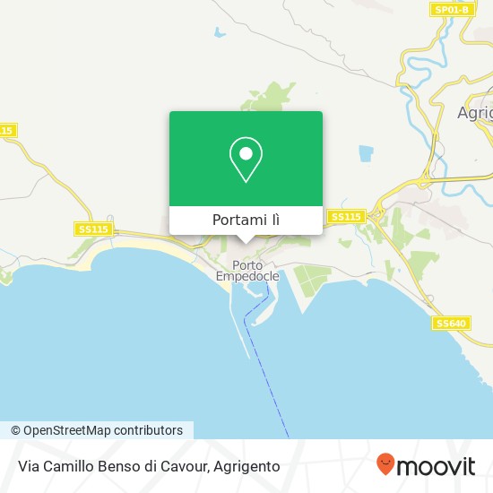 Mappa Via Camillo Benso di Cavour