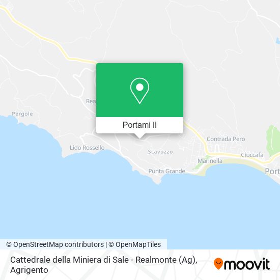 Mappa Cattedrale della Miniera di Sale - Realmonte (Ag)