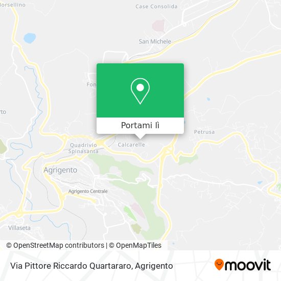 Mappa Via Pittore Riccardo Quartararo