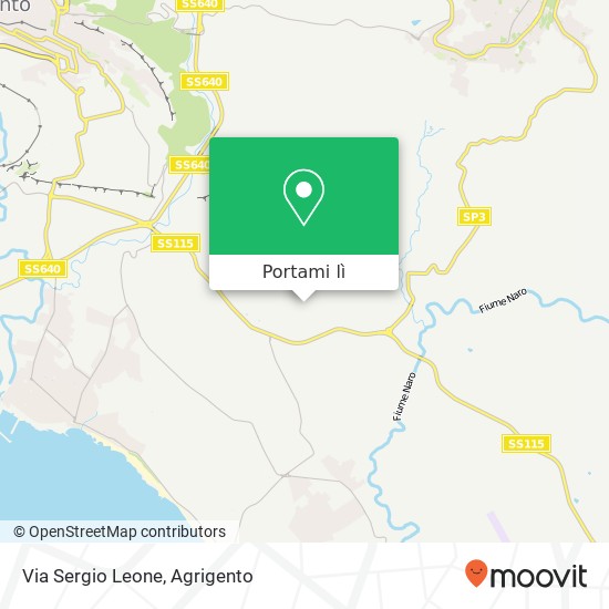 Mappa Via Sergio Leone