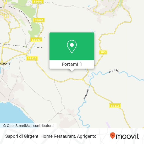 Mappa Sapori di Girgenti Home Restaurant